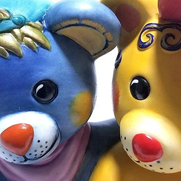 Goebel Rosina Teddy's Porcelain Figurine Peppino & Carla by Wachtmeister Germany - Picture 8 of 16